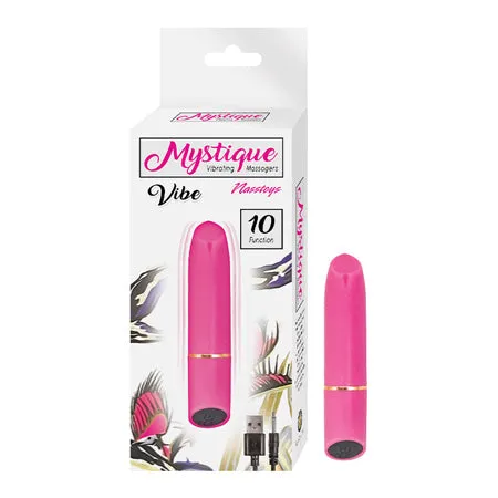 Nasstoys Mystique Rechargeable Silicone Bullet Vibrator Pink Novelties By Nasswalk Female Sex Toys