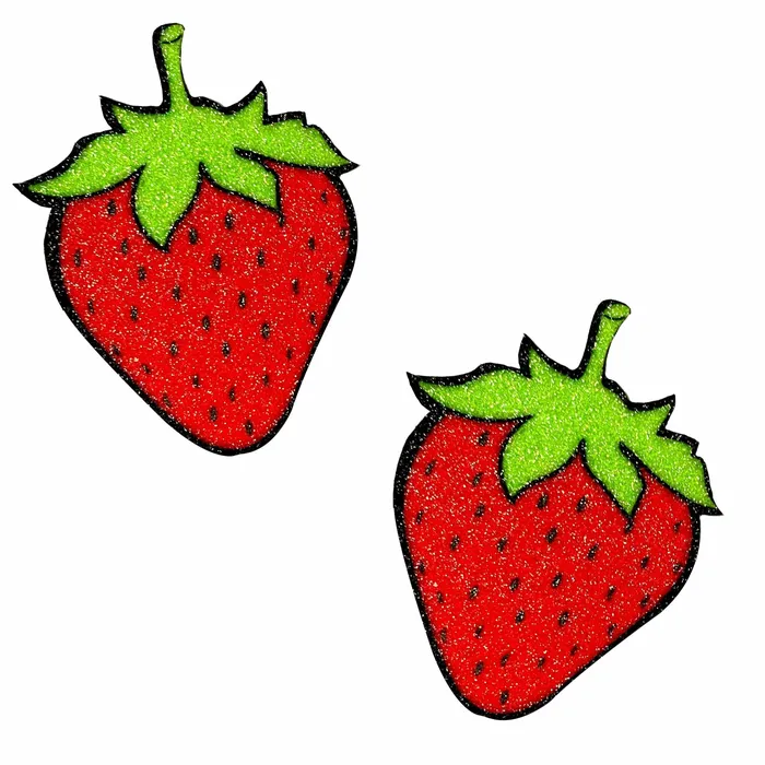 Neva Nude Nipple Clitoral Toys Juicy Strawberry Glitter Nipple Cover Pasties