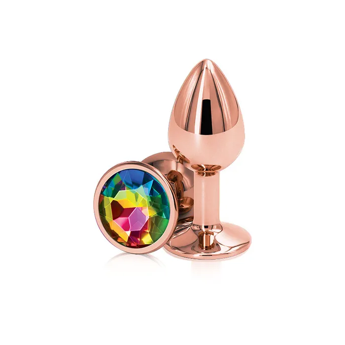 nsnovelties Rear Assets Rose Gold Small Rainbow Anal