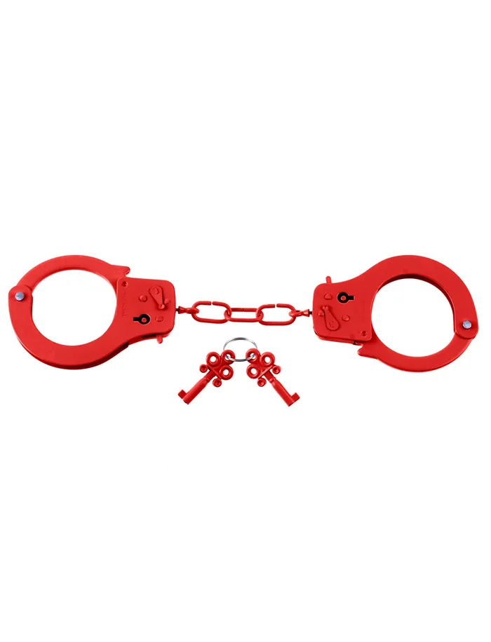 Pipedream Couples Fetish Fantasy Series Metal Handcuffs Red