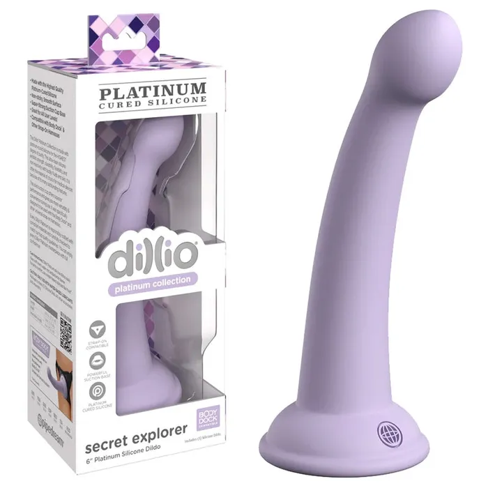 Pipedream Dildos Dillio Platinum Secret Explorer Purplepd538412