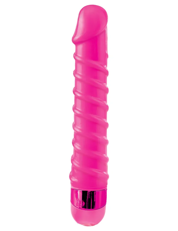 Pipedream Vibrators | Classix Candy Twirl Massager Pink Vibrator