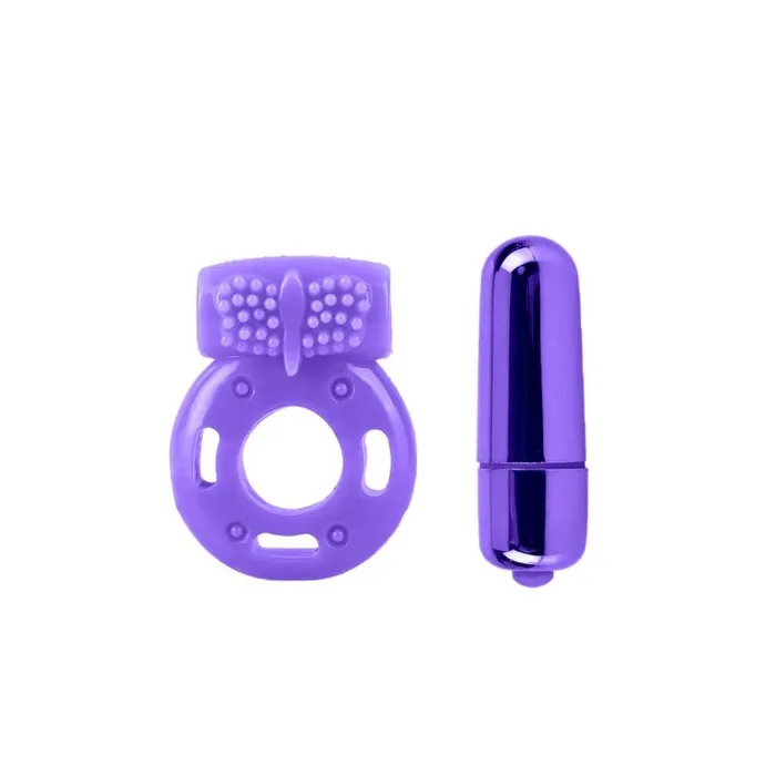 Pipedream Vibrators Neon Vibrating Couples Kit Purple