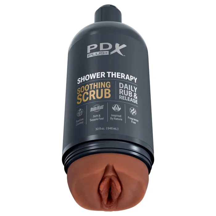 Pipedream Vibrators | Shower Therapy - Soothing Scrub - Brown