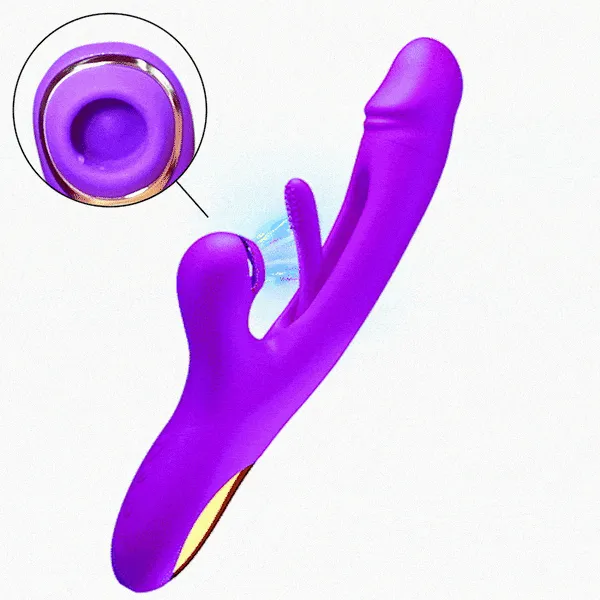 Playfulsextoy Female Sex Toys Sam Vibrator with Flapping Vibration Clitoral Suction