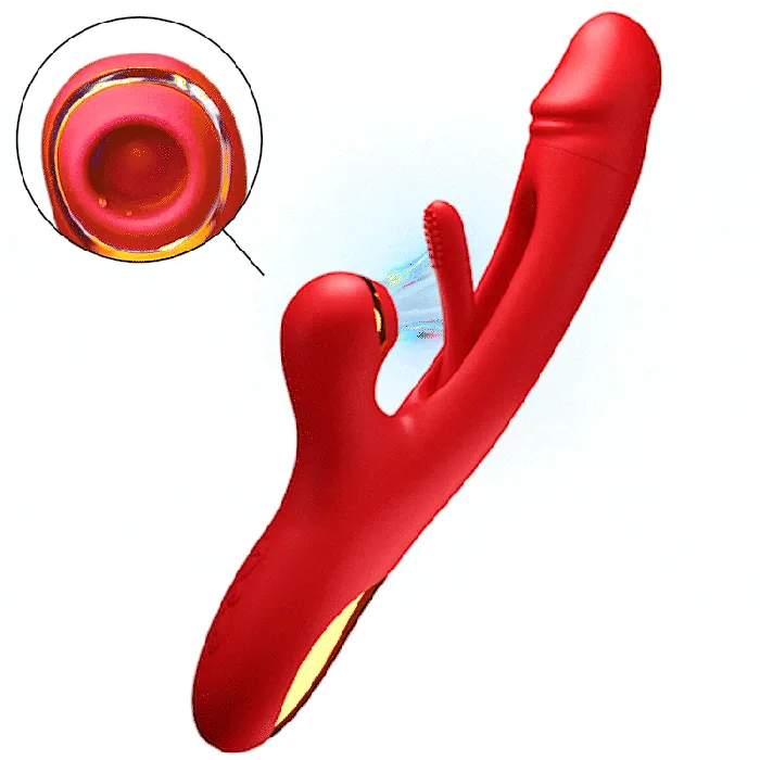 Playfulsextoy Female Sex Toys | Sam Ⅳ - Vibrator with Flapping Vibration & Clitoral Suction