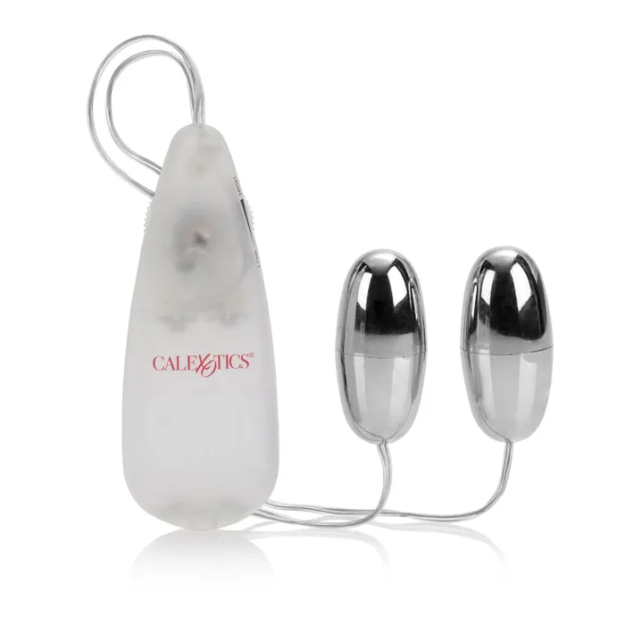 Pocket Exotics Vibrating Double Silver Bullets CalExotics Anal