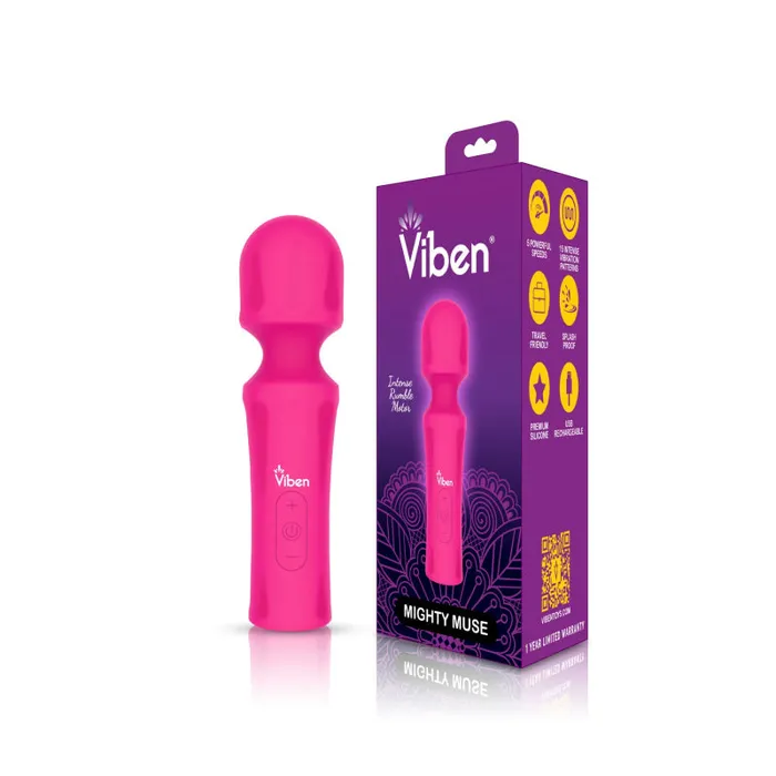 Presale Only - Mighty Muse - Hot Pink - Powerful  Personal Wand - Massager | Viben Vibrators