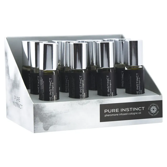 Pure Instinct Pheromone Cologne Oil for Him 102ml 12 Pc Display Set Classic Brands Anal