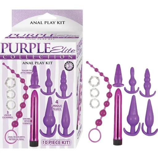 Purple Elite Collection 10pieces Unique Anal Play Kit Nasstoys Anal