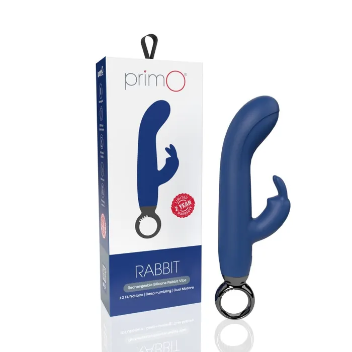 Screaming O Female Sex Toys | Primo Rabbit Rechargeable Vibrator - Blueberry