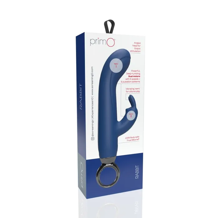 Screaming O Female Sex Toys | Primo Rabbit Rechargeable Vibrator - Blueberry