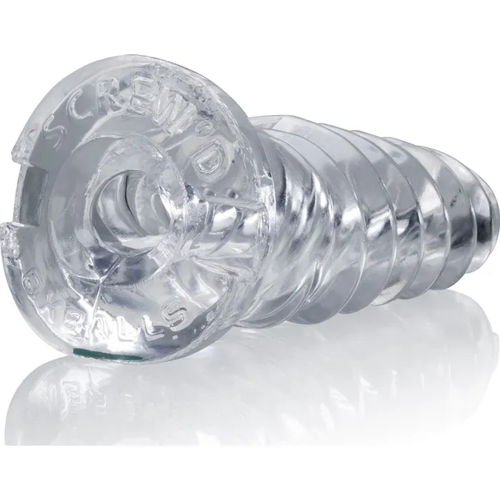 ScrewD Super Squish Corkscrew Jackoff Toy Clear | OxBalls Dildos