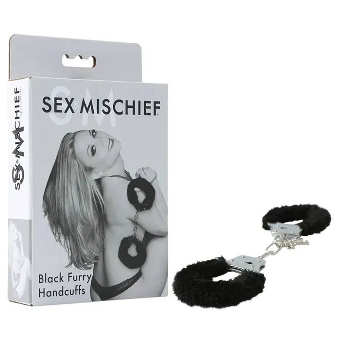 Sex Mischief Furry Handcuffs Blackss10066 Sportsheets Anal