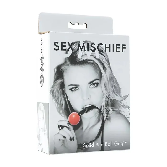 Sex & Mischief Solid Red Ball Gag-(ss10024) | Sportsheets Couples