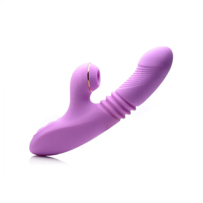 Shegasm Thrusting Suction Rabbit Purple XR Brands inmi Vibrators