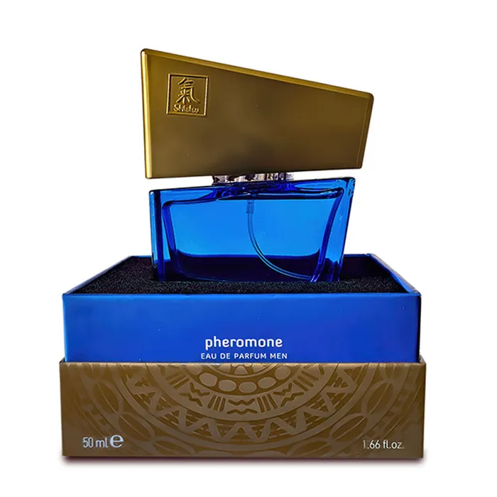 Shiatsu Pheromone Eau De Parfum Men Dark Blue67130 Hot Production Vibrators