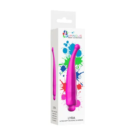 Shots America Female Sex Toys | Luminous Lyra Bullet Vibrator With Pinpoint Sleeve - Fuchsia