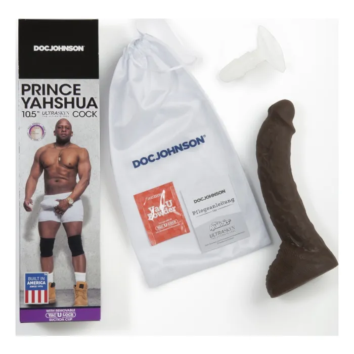 Signature Cocks Dildos Prince Yahshua VacULock Compatible Suction Cup Choc