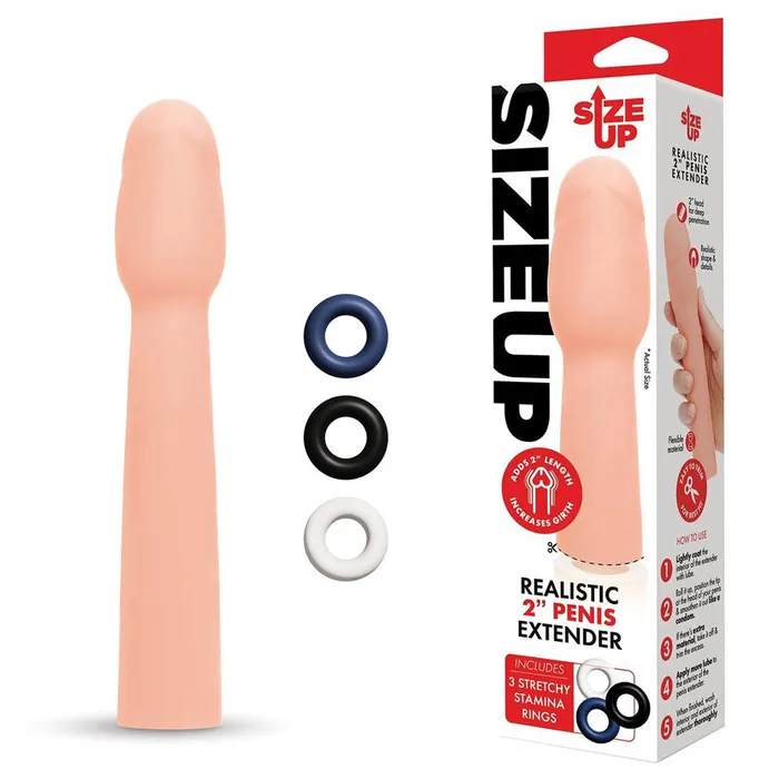 Size Up Realistic 2 Inch Penis Extendersu403 Xgen Products Male Sex Toys