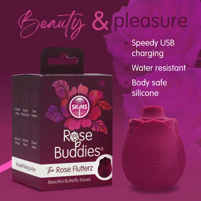 Skins Rose Buddies - The Rose Flutterz-(skrbrfz) | Creative Conceptions Vibrators