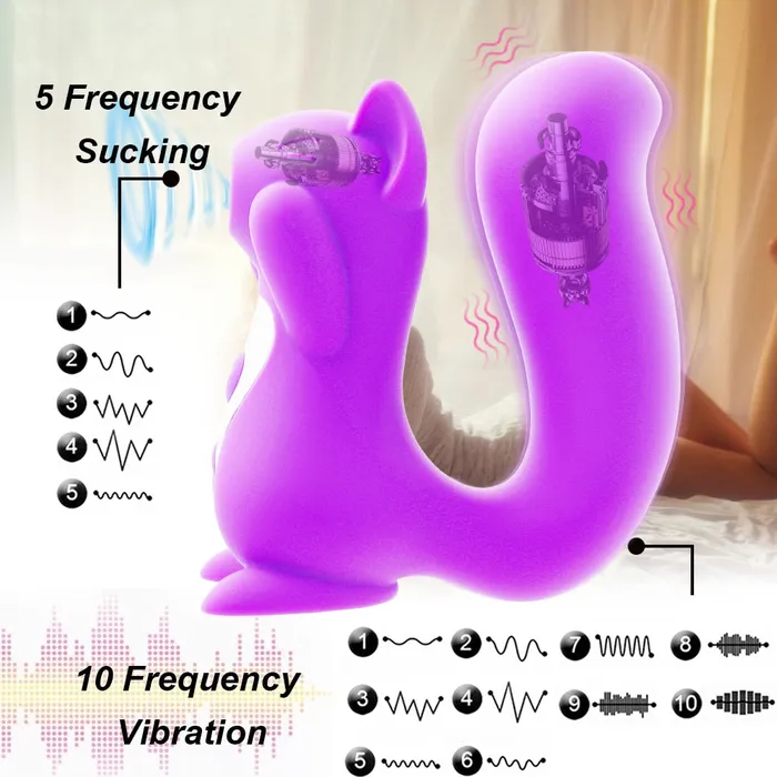 Squirrel Sucking Women Dildo Vibrator | Lusty Age Female Sex Toys