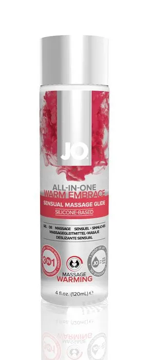 System JO Female Sex Toys Jo 4 Oz All In One Warming Massage Glide