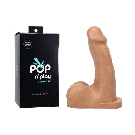 Tantus POP n Play Squirting Packer Honey Tantus Inc Vibrators