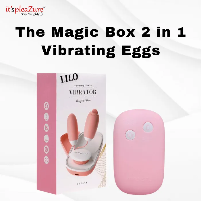 The Magic Box 2 in 1 Vibrating Eggs on ItspleaZure ItspleaZure Female Sex Toys