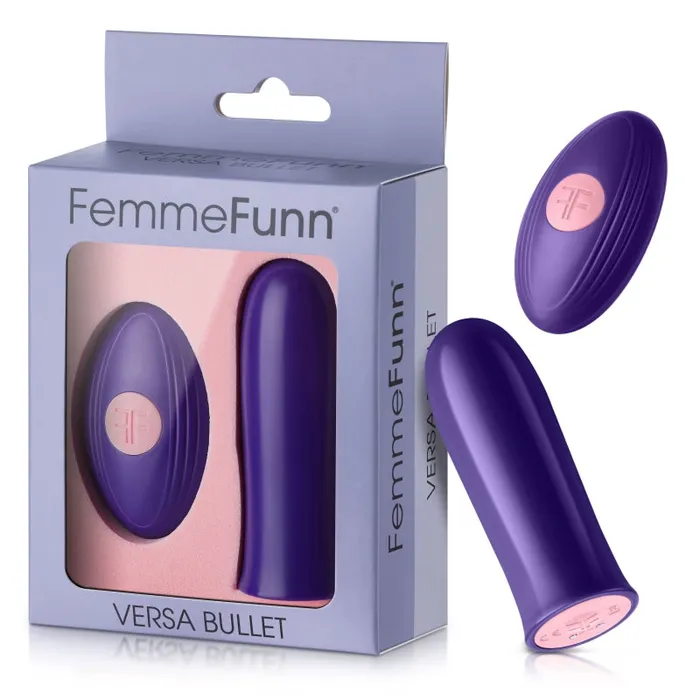 Versa Bullet With Remote - Dark Purple | Femme Funn Female Sex Toys