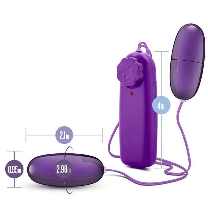 Vibrators | B Yours Double Pop Eggs - Plum - Blush Novelties