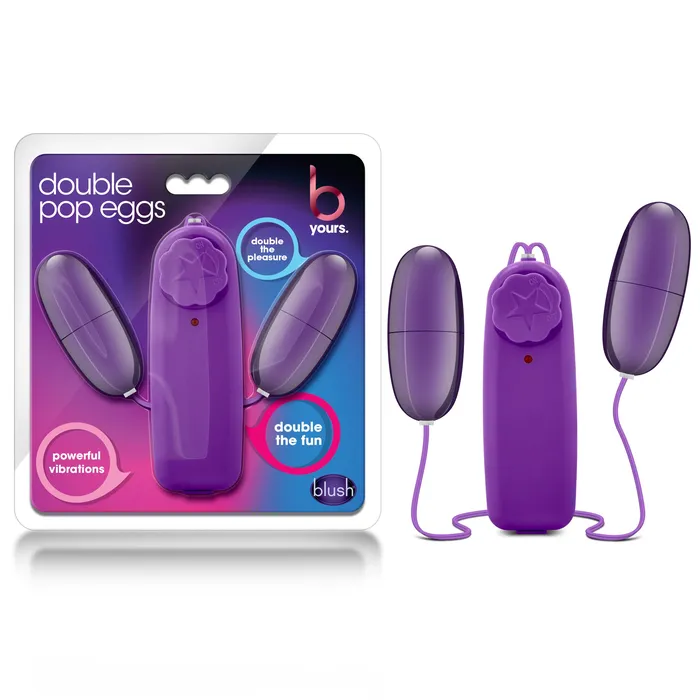 Vibrators | B Yours Double Pop Eggs - Plum - Blush Novelties