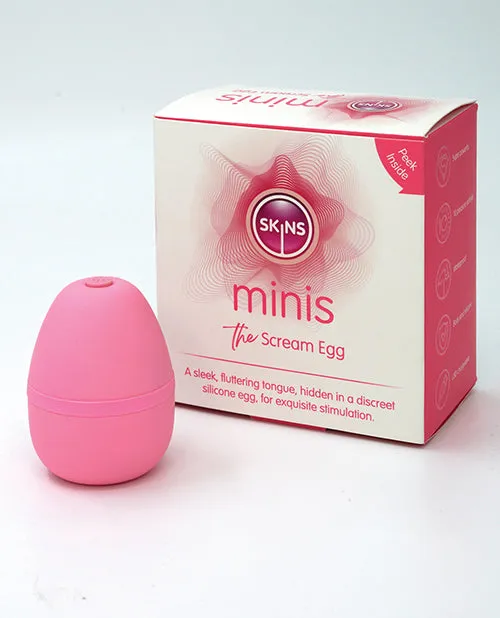 Vibrators | Creative Conceptions Skins Minis The Scream Egg - Pink