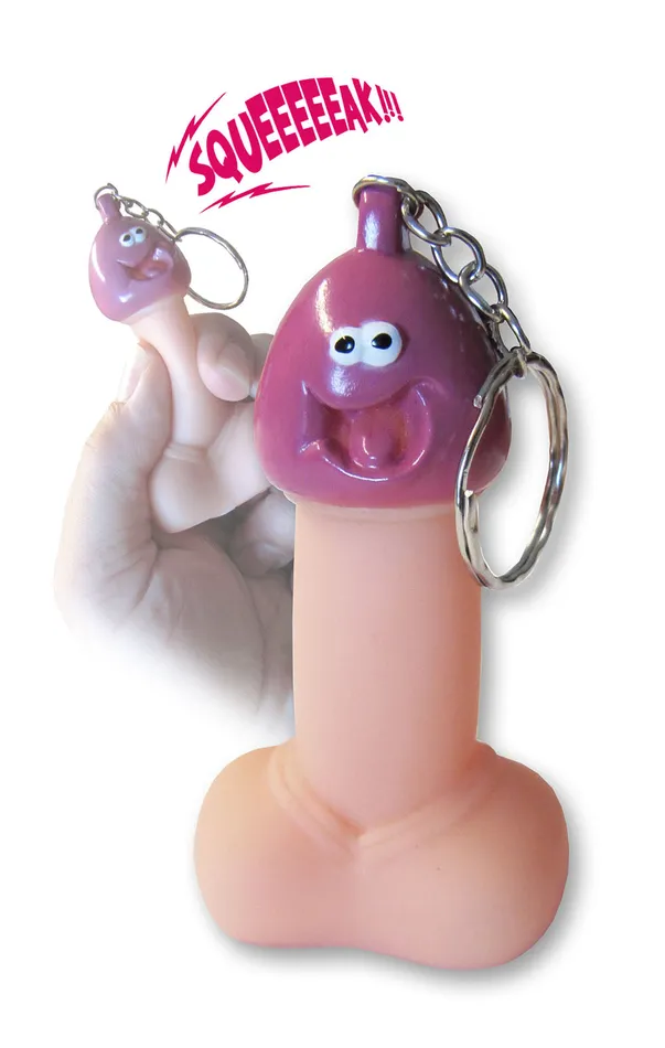 Vibrators Key Chain Squeaky Pecker Ozze Creations