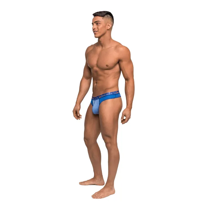 Vibrators | Male Power Reversible - Thong - Small/ Medium - Royal Blue