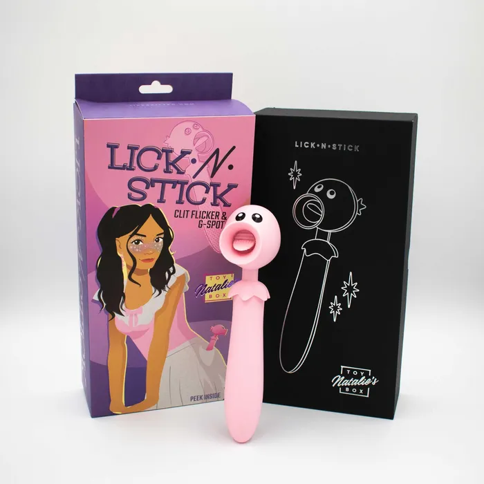 Vibrators | Natalie's Toy Box Lick n' Stick Clit Flicker and G-Spot Vibrator -  Pink