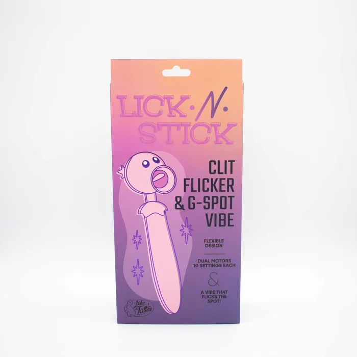 Vibrators | Natalie's Toy Box Lick n' Stick Clit Flicker and G-Spot Vibrator -  Pink