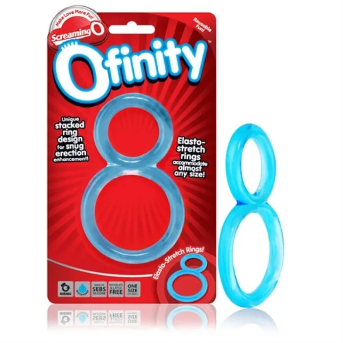 Vibrators Ofinity Double Ring Blue Screaming O