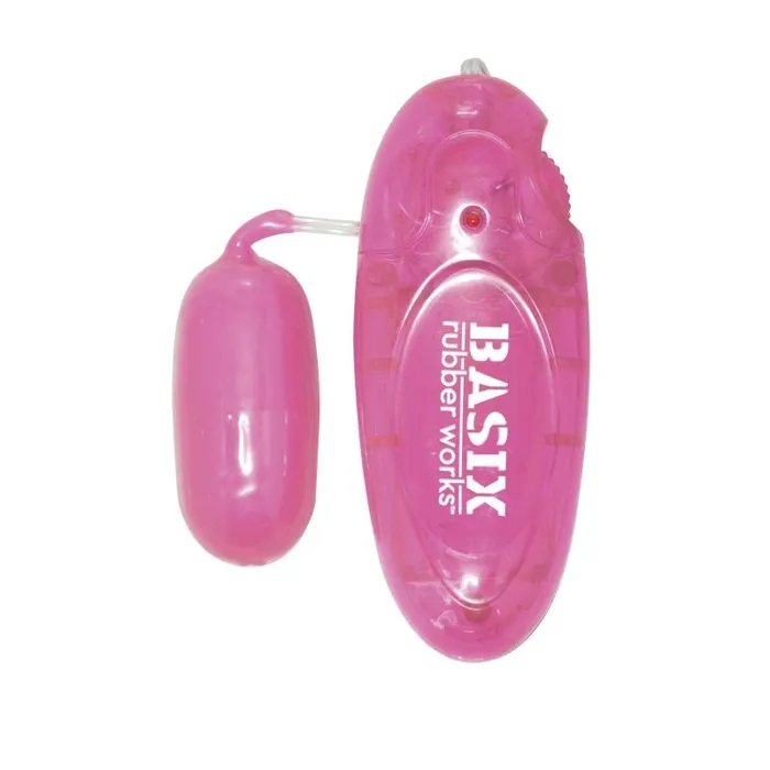 Vibrators Pipedream Basix Rubber Works Jelly Egg Pink