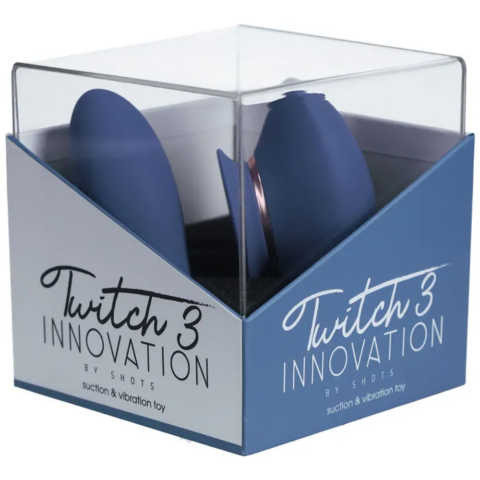 Vibrators | Shots Toys Twitch 2 - Blue/Grey-(inn003blu)