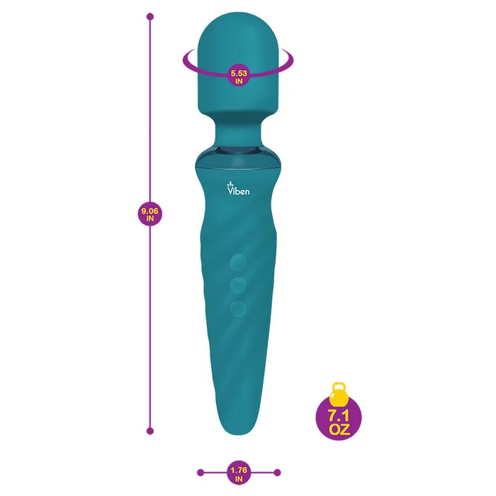 Vibrators | Viben Viben Fierce Intense Wand Massager Ocean