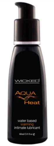 Wicked Sensual Care Lubricants Aqua Heat Water Based Warming Senstion Lubricant 2 Oz