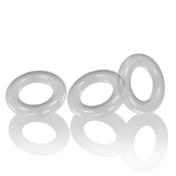 Willy Rings 3Pack Cockrings Clear Oxballs Anal