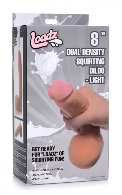 XR Brands Dildos | Loadz Dual Density Squirting Dildo