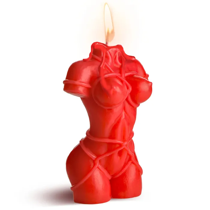 XR Brands Master Series Vibrators Bound Goddess Drip Candle Red