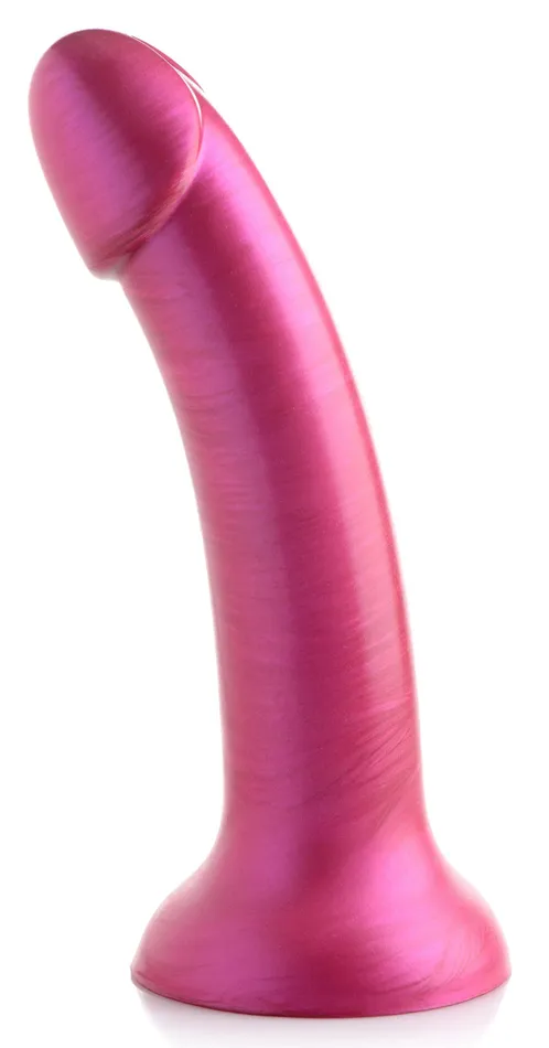 XR Brands Strap U Dildos GTastic 7 Inch Metallic Silicone Dildo Pink