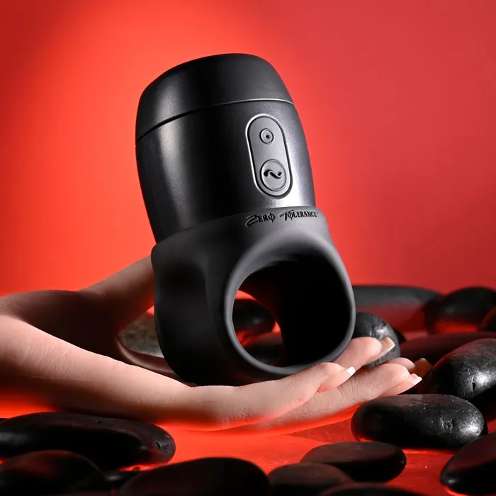 Zero Tolerance Male Sex Toys | Zero Tolerance WET IT BE - Black USB Rechargeable Vibrating and Self Lubricating Stroker