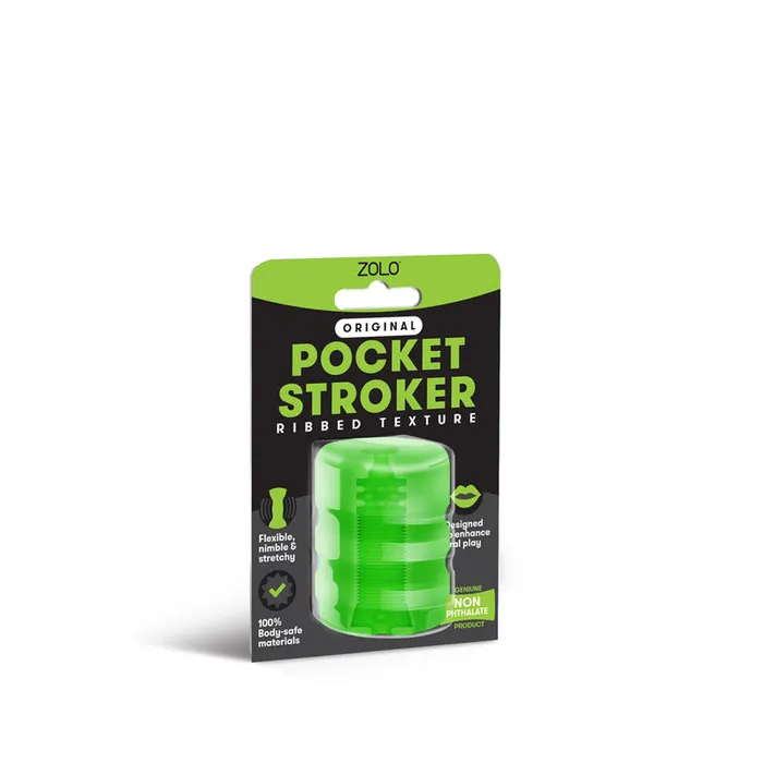 Zolo Male Sex Toys Zolo Original Pocket Stroker Green Mini Stroker