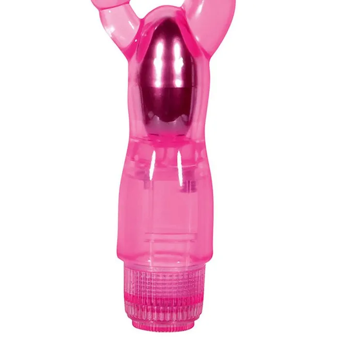 Adam Eve Female Sex Toys Adam Eve Dual Pleasure Vibe Pink 12 cm 475 Vibrator with Anal Probe