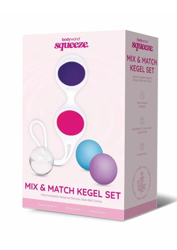 Anal Bodywand Bodywand Squeeze Mix and Match Kegal Silicone Weighted Set 1574g